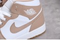 Nike Air Jordan 1 Mid Tan Gum 554724-271 Basketball Shoes