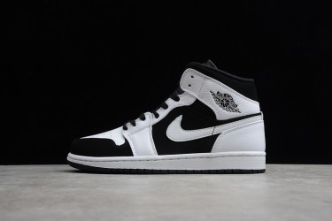 Nike Air Jordan 1 Mid Tuxedo 554724-113 Basketball Shoes