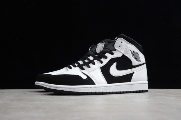 Nike Air Jordan 1 Mid Tuxedo 554724-113 Basketball Shoes