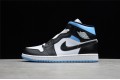 Nike Air Jordan 1 Mid University Blue BQ6472-102 Basketball Shoes