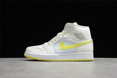 Nike Air Jordan 1 Mid Voltage Yellow DB2822-107 Basketball Shoes