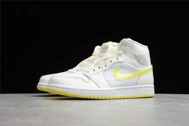 Nike Air Jordan 1 Mid Voltage Yellow DB2822-107 Basketball Shoes