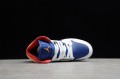 Nike Air Jordan 1 Mid White Deep Royal Blue 554725-131 Basketball Shoes