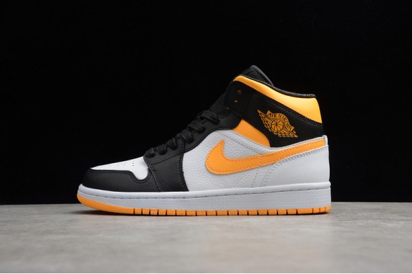 Nike Air Jordan 1 Mid White Laser Orange CV5276-107 Basketball Shoes