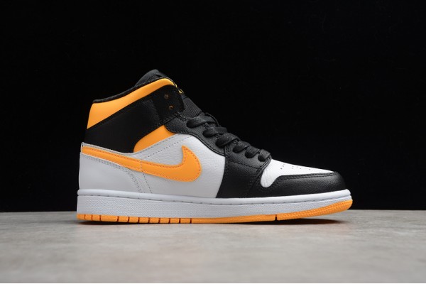 Nike Air Jordan 1 Mid White Laser Orange CV5276-107 Basketball Shoes