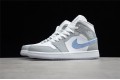 Nike Air Jordan 1 Mid Wolf Grey Aluminum BQ6472-105 Basketball Shoes