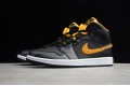 Nike Air Jordan 1 Mid Yellow Black C9352-001 Basketball Shoes