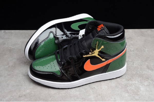 Nike Air Jordan 1 High Art Basel AV3905-038 Basketball Shoes Green