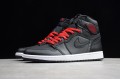 Nike Air Jordan 1 High Black Gym Red 555088-060 Basketball Shoes