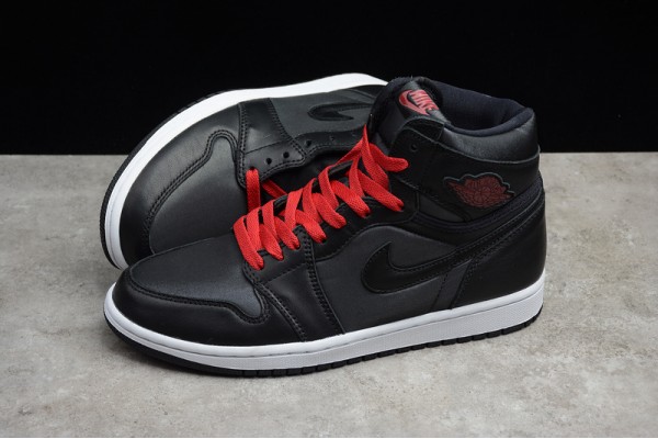 Nike Air Jordan 1 High Black Gym Red 555088-060 Basketball Shoes