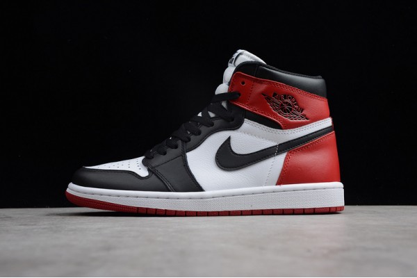 Nike Air Jordan 1 High Black Toe 2016 555088-125 Basketball Shoes