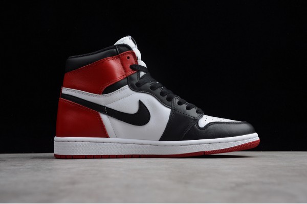 Nike Air Jordan 1 High Black Toe 2016 555088-125 Basketball Shoes