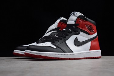 Nike Air Jordan 1 High Black Toe 2016 555088-125 Basketball Shoes