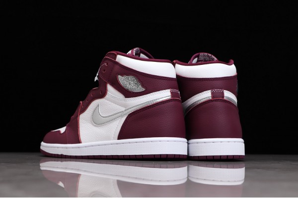 Nike Air Jordan 1 High Bordeaux 555088-611 Basketball Shoes