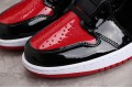 Nike Air Jordan 1 High Bred Patent 555088-063 Basketball Shoes