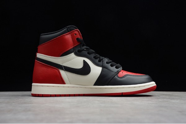 Nike Air Jordan 1 High Bred Toe 555088-610 Basketball Shoes