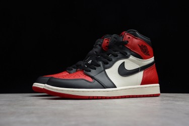 Nike Air Jordan 1 High Bred Toe 555088-610 Basketball Shoes