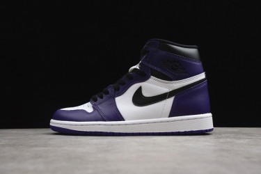 Nike Air Jordan 1 High Court Purple 555088-500 Basketball Shoes