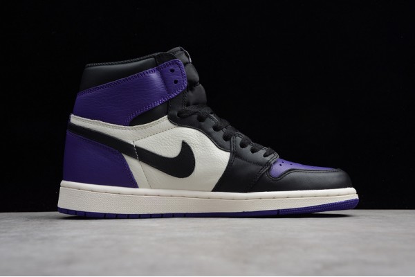 Nike Air Jordan 1 High Court Purple 555088-501 Basketball Shoes