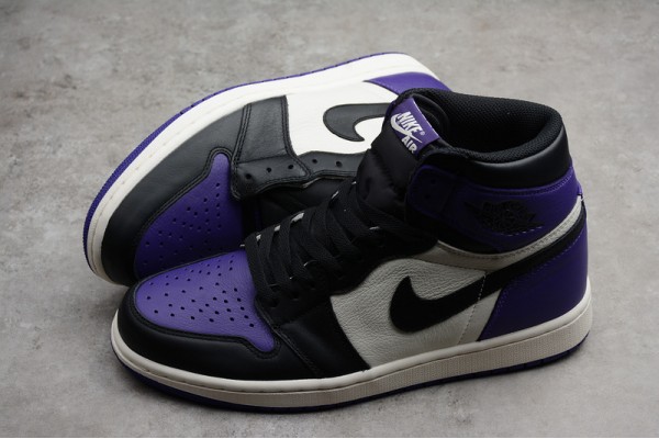 Nike Air Jordan 1 High Court Purple 555088-501 Basketball Shoes