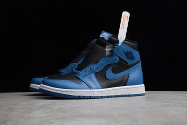 Nike Air Jordan 1 High Dark Marina Blue 555088-404 Basketball Shoes