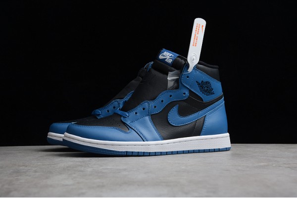 Nike Air Jordan 1 High Datk Marina Blue 555088-404 Basketball Shoes