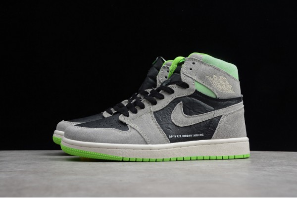 Nike Air Jordan 1 High Neutral Grey Volt 555088-070 Basketball Shoes