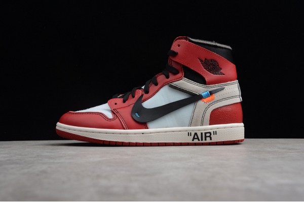 Nike Air Jordan 1 High Off-White X AA3837-101 Basketball Shoes