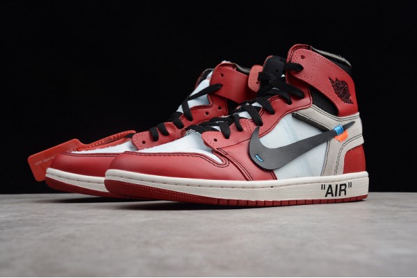 Nike Air Jordan 1 High Off-White X AA3837-101 Basketball Shoes