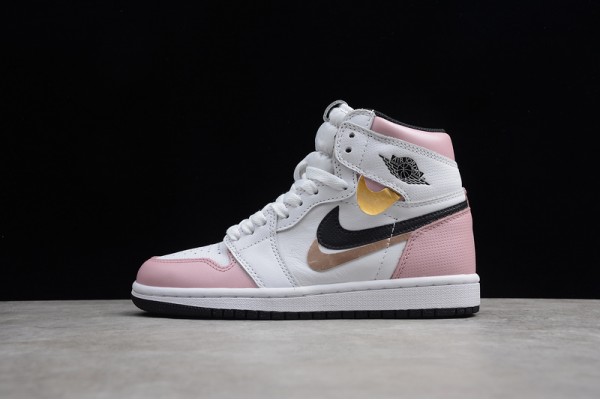 Nike Air Jordan 1 High Pink White 555088-688 Basketball Shoes