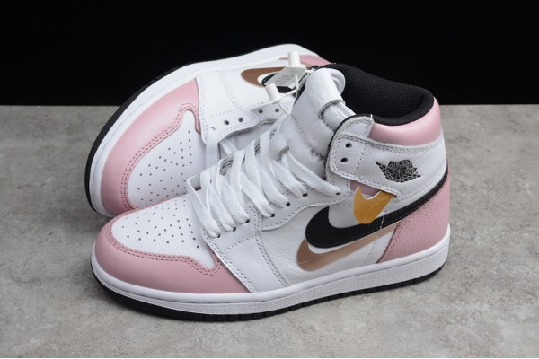 Nike Air Jordan 1 High Pink White 555088-688 Basketball Shoes