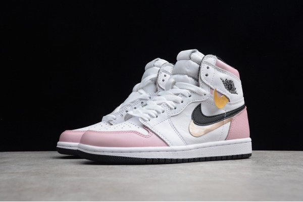 Nike Air Jordan 1 High Pink White 555088-688 Basketball Shoes