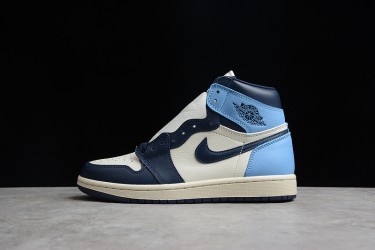 Nike Air Jordan 1 High UNC 555088-140 Basketball Shoes Blue