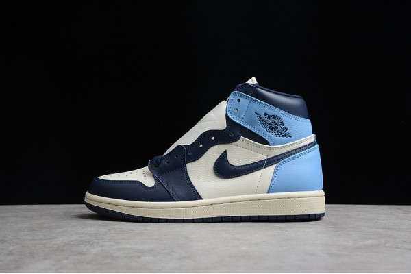 Nike Air Jordan 1 High UNC 555088-140 Basketball Shoes Blue