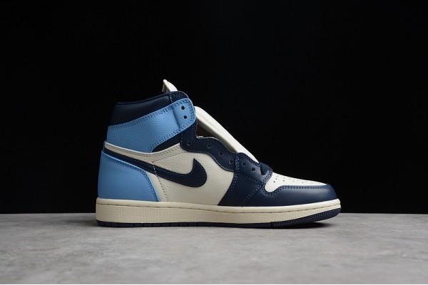 Nike Air Jordan 1 High UNC 555088-140 Basketball Shoes Blue