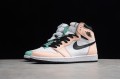 Nike Air Jordan 1 High White And Pink 555441-889 Basketball Shoes