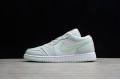 Nike Air Jordan 1 Low Barely Grey Spruce 554723051 Basketball Shoes Women