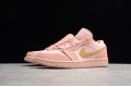 Nike Air Jordan 1 Low Coral Stardust CJ9216676 Basketball Shoes Women