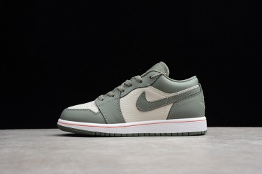 Nike Air Jordan 1 Low Green 553560121 Basketball Shoes Unisex