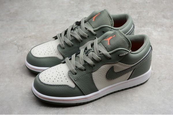 Nike Air Jordan 1 Low Green 553560121 Basketball Shoes Unisex