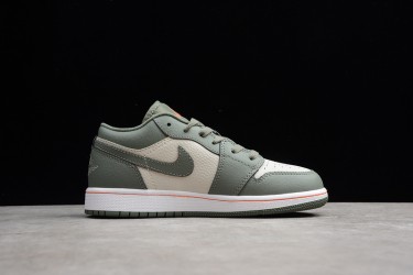 Nike Air Jordan 1 Low Green 553560121 Basketball Shoes Unisex