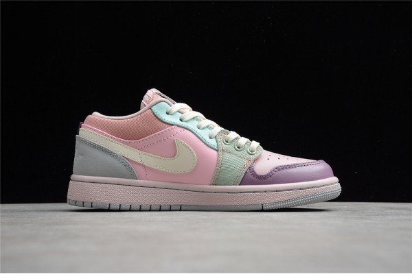 Nike Air Jordan 1 Low Green Pink DJ5196615 Basketball Shoes Unisex