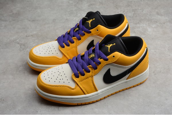 Nike Air Jordan 1 Low University Gold 553558700 Basketball Shoes