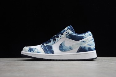 Nike Air Jordan 1 Low Washed Denim CZ8455100 Basketball Shoes Unisex