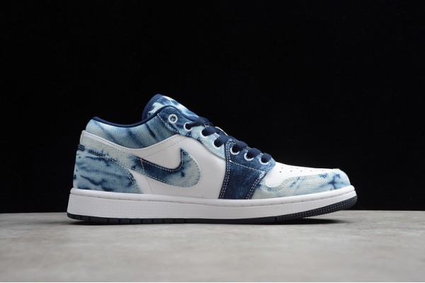 Nike Air Jordan 1 Low Washed Denim CZ8455100 Basketball Shoes Unisex