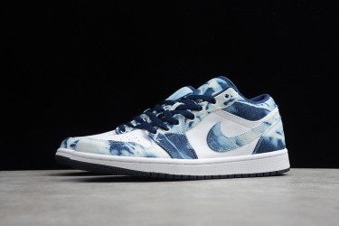 Nike Air Jordan 1 Low Washed Denim CZ8455100 Basketball Shoes Unisex