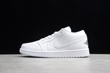 Nike Air Jordan 1 Low White Black 553560103 Basketball Shoes Unisex