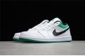 Nike Air Jordan 1 Low White Lucky Green 553558129 Basketball Shoes