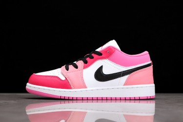 Nike Air Jordan 1 Low White Pinksicle 553560162 Basketball Shoes Women