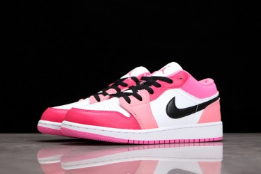 Nike Air Jordan 1 Low White Pinksicle 553560162 Basketball Shoes Women